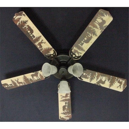 Ceiling Fan Designers Ceiling Fan Designers 52FAN-ANI-BMDRC New BEAR MOOSE DEER Ceiling Fan 52" 52FAN-ANI-BMDRC